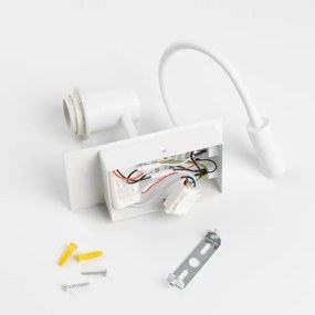 Brilagi - Applique a LED NUBILA 1xE27/25W/230V + LED/3W bianco/verde