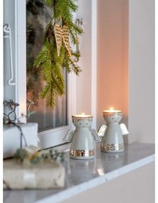 Portacandele in set in gres per lumino 2 pz Faella – Bloomingville