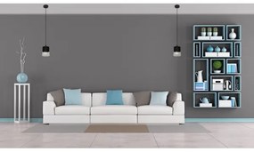 Lampadario a sospensione con filo FERGIE 1xE27/15W/230V nero