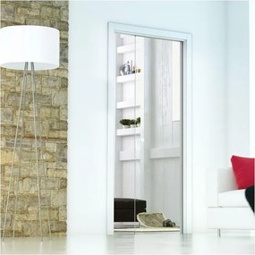 Porta scorrevole Secret incolore L 83 x H 212 cm reversibile