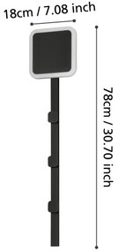 Eglo 99595 - LED Appendiabiti a parete con luce CARTIGNANO LED/7,8W/230V