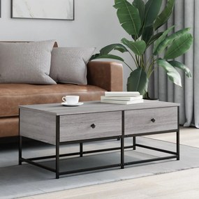 Tavolino Da Salotto Grigio Sonoma 100x51x40cm Legno Multistrato /