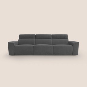 Clark Divano modulare 3 sedute con opzione relax elettrico in tessuto smacchiabile impermeabile T17
