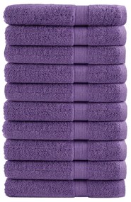 Asciugamani Premium Solund 10 Pz Viola 100x200 Cm 600 G/m² /