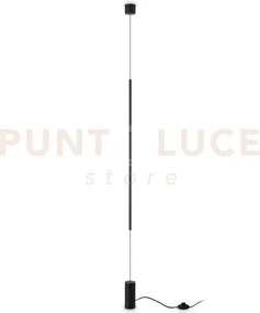 Essence round lampada da terra con sospensione 2700k 14w  1500 lm nera