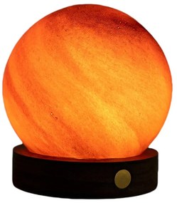 Decorazione luminosa marrone scuro con ricarica USB ø 8 cm Sand Storm – Gingko