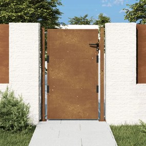 Cancello Da Giardino 105x130 Cm İn Acciaio Corten /