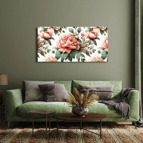 Quadro su tela – Eleganti peonie rosa