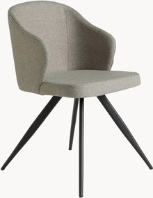 Set di 4 sedie imbottite con braccioli Clara
