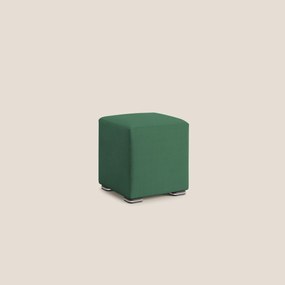 Cube pouf in tessuto morbido impermeabile T02 verde