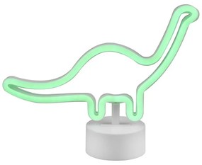 Lampada da tavolo a LED bianca (altezza 20 cm) Bronto - Reality