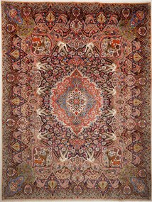 Kashan Tappeto 300 x 390 (Iran) Annodato A Mano