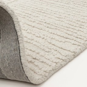 Tappeto in lana avorio tessuto a mano 120x170 cm Zennith Column - Asiatic Carpets