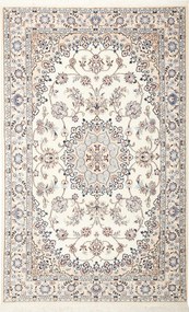 Nain Tappeto 210x130 Beige (Iran) Annodato A Mano