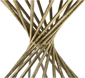 Tavolino rotondo da caffè Hypnos Ø42X50 cm con piano in vetro