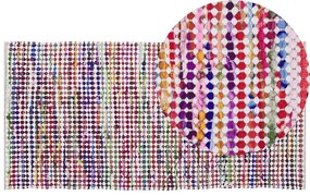 Tappeto cotone multicolore 80 x 150 cm BELEN Beliani