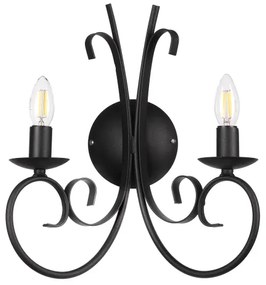 ONLI - Applique POMPEI 2xE14/6W/230V nero