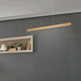 Lampadario LED a cavo VERDE LED/18W/230V 3000K 106 cm rovere