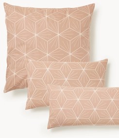 Federa reversibile in cotone con stampa geometrica Ilda