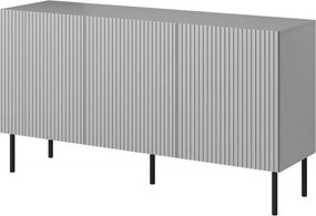 Credenza Asensio KM-1 in grigio chiaro/nero - L150 cm