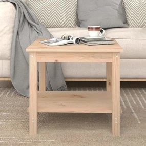 Tavolino Da Salotto 50x50x45 Cm Legno Massello Di Pino /