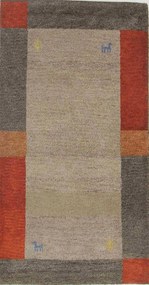 Gabbeh Tappeto 140 x 70 Beige (Indian) Annodato A Mano