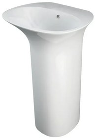 Lavabo freestanding bianco in ceramica Sensation senza foro