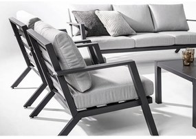 Set di mobili da giardino grigio in alluminio per 4 persone Harley – Bizzotto