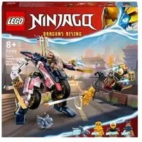 LEGO NINJAGO MOTO MECH TRANSFORMER DI SORA SET 2 IN 1 CON 3 MINIFIGURE E IL DRAGO BABY RIYU