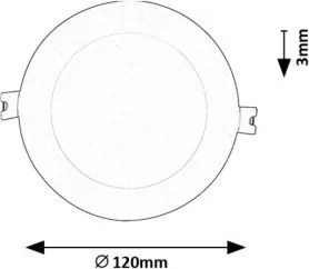 Rabalux 71233 - Lampada LED da incasso SHAUN LED/6W/230V diametro 12 cm bianco