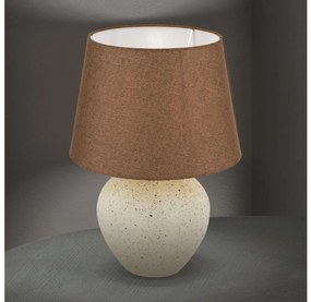 Orion LA 4-1228 - Lampada da tavolo MASAI 1xE27/40W/230V ceramiche marrone/beige