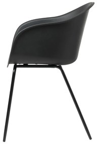 Sedia da pranzo nera Topley - Unique Furniture