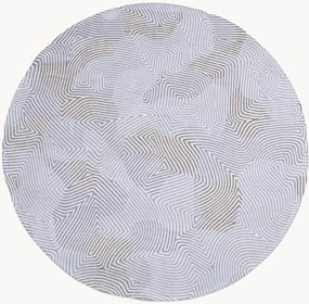 Tappeto rotondo lavabile da interno-esterno jacquard Coral