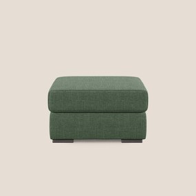 Sun pouf apribile contenitore in tessuto impermeabile morbido intreccio T06 verde