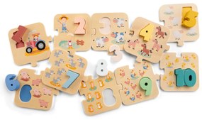 Puzzle - Impariamo i numeri - Fattoria