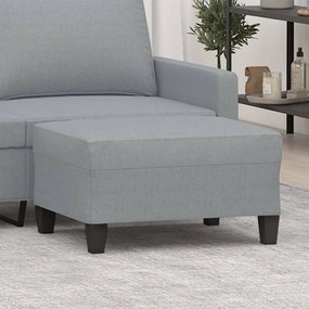 Poggiapiedi Grigio Chiaro 70x55x41 Cm İn Tessuto /