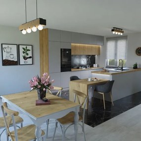 Lampadario a sospensione con filo MILUZA 4xE27/15W/230V