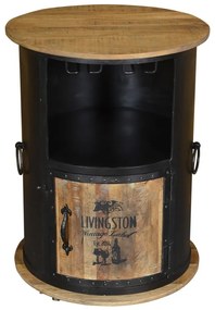 Scaffale per vino in metallo nero 9 bottiglie 60x85 cm Luni - Interia Home &amp; Living