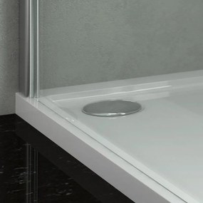 Kamalu - piatto doccia 80x80 ultra slim acrilico colore bianco