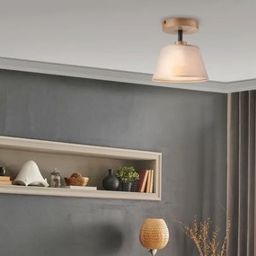 Brilagi - LED  Lampadario a plafone ANTHONY 1xE14/60W/230V quercia/beige