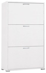 Scarpiera Puzzle 3 ante doppia profondità L 67 x H 112 x P 28 cm 18 paia, bianco