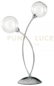 Lume blog cromo 2 luci attacco g9 28x48cm diffusore sferico doppio ...