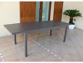 DEXTER - tavolo da giardino allungabile in alluminio da 200 x 100 cm