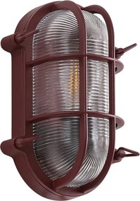 Lampada da parete per esterni rosso scuro IP44 - Noutica