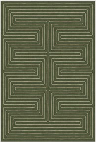 Tappeto a pelo corto lavabile Labyrinth by Jonathan Adler