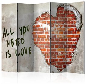 Paravento  Love is all you need II [Room Dividers]  Colore ---, Dimensioni e Misure 225x172