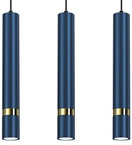 Brilagi - Lampadario a sospensione con filo POKER 3xGU10/25W/230V blu