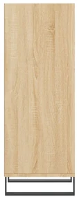 Credenza rovere sonoma 34,5x32,5x90 cm in legno multistrato