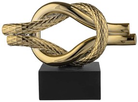 Bongelli preziosi piccola Scultura in marmorino collezione Nodi - 4 varianti ORO BASE NERA