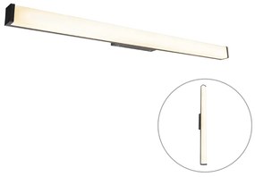 Applique da parete moderna per bagno nera 92 cm IP44 - Cascada